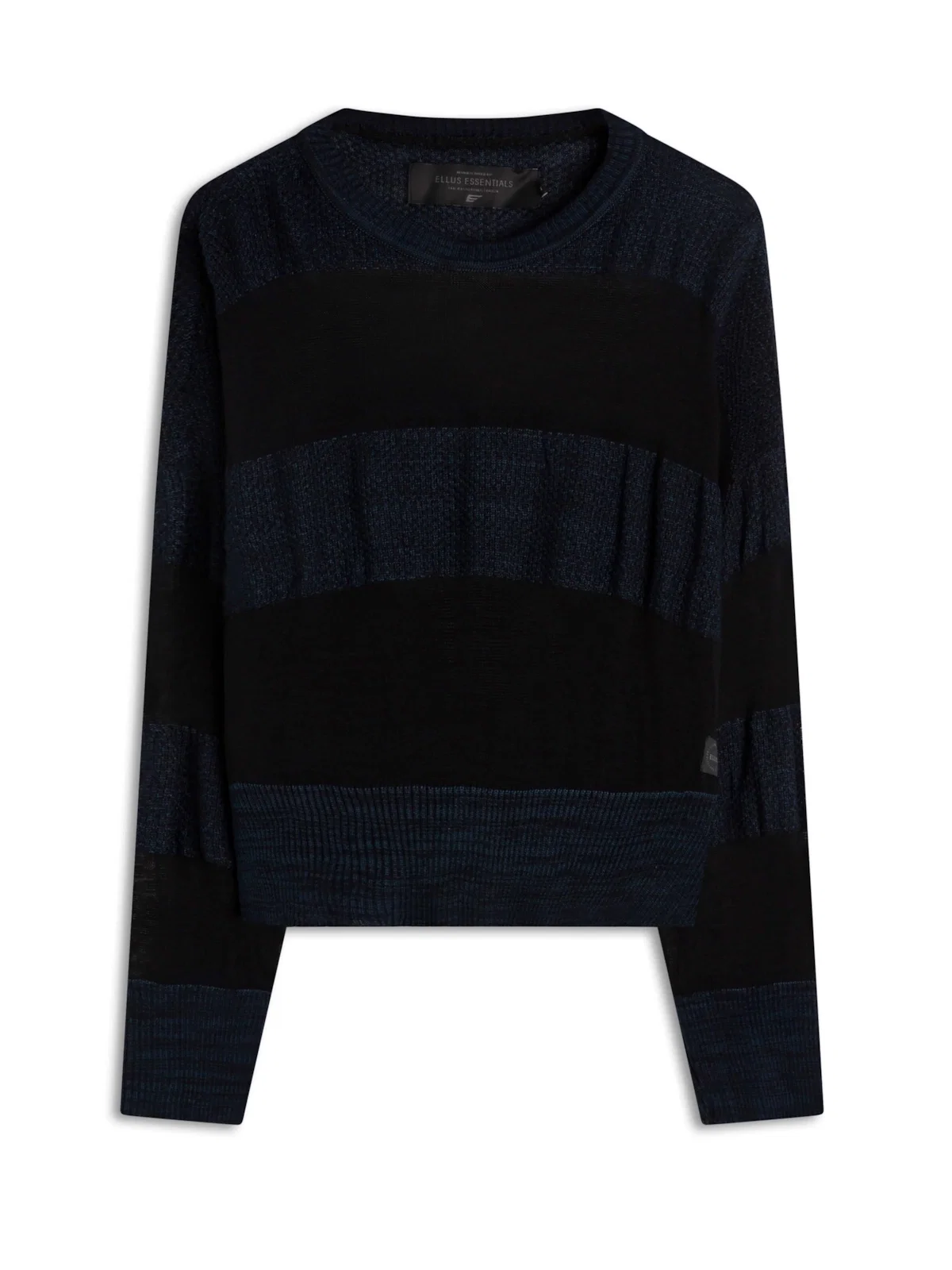 Tricot Knit Light Stripes Dark Navy — imagem 1