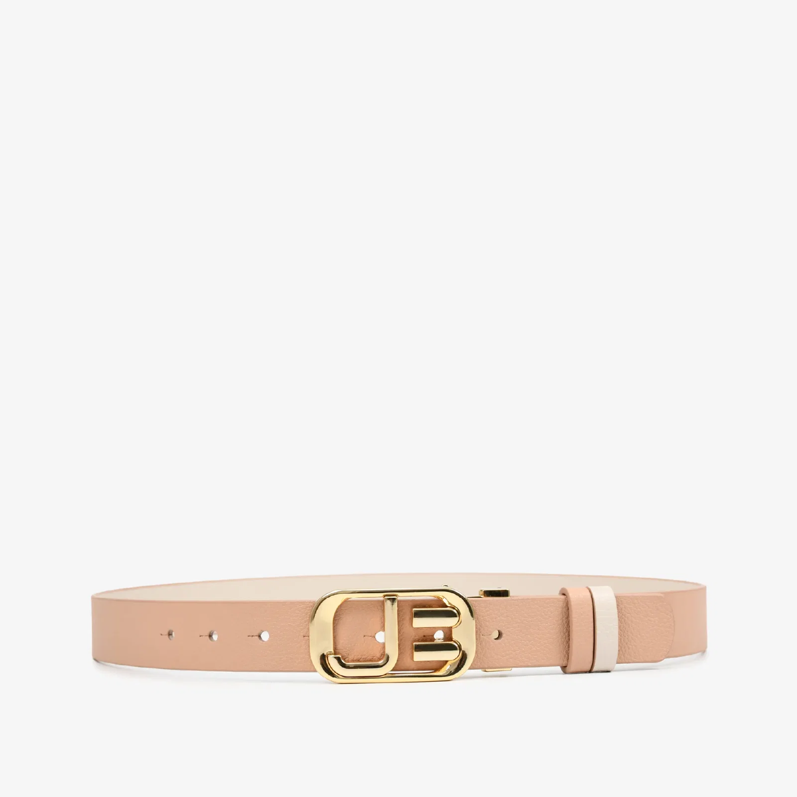 Cinto Reversivel Nude Natural Off White Brulée Jb Couro — imagem 1