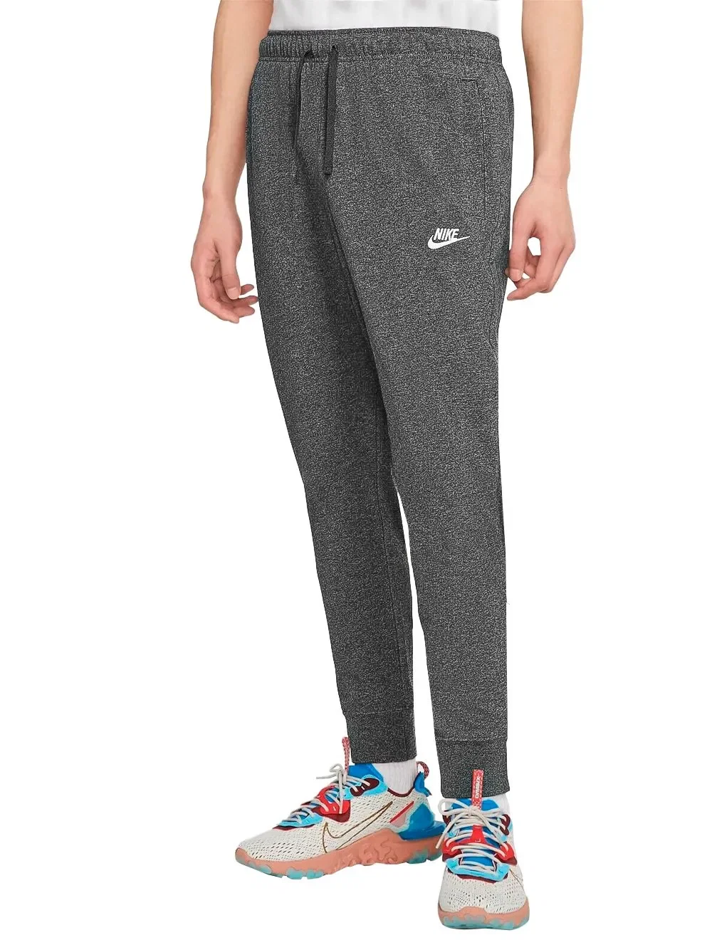 Calça Nike Masculina Sportswear Club Jogger Cinza Escuro Mescla — imagem 1