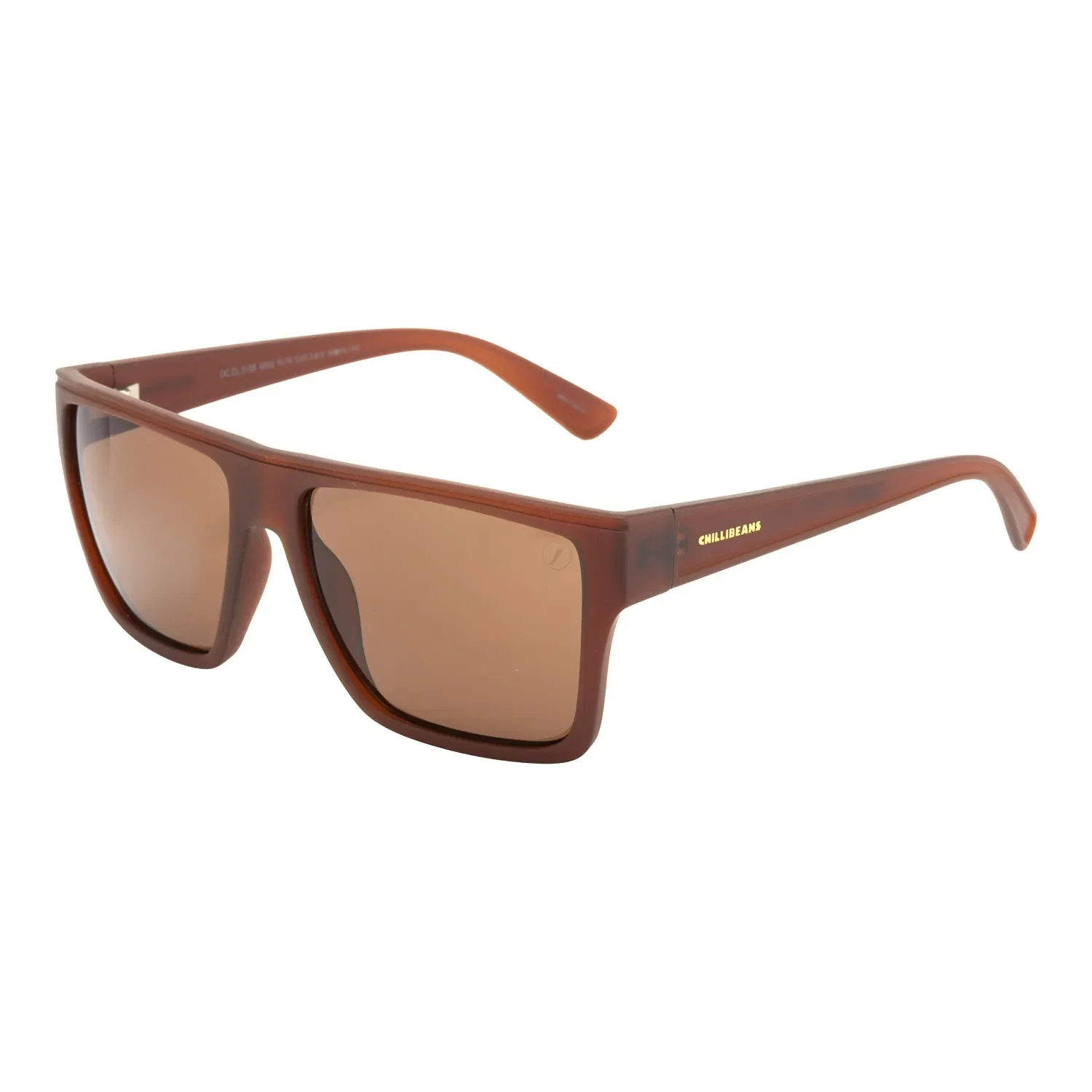 Óculos de Sol Masculino Chilli Beans Quadrado Marrom