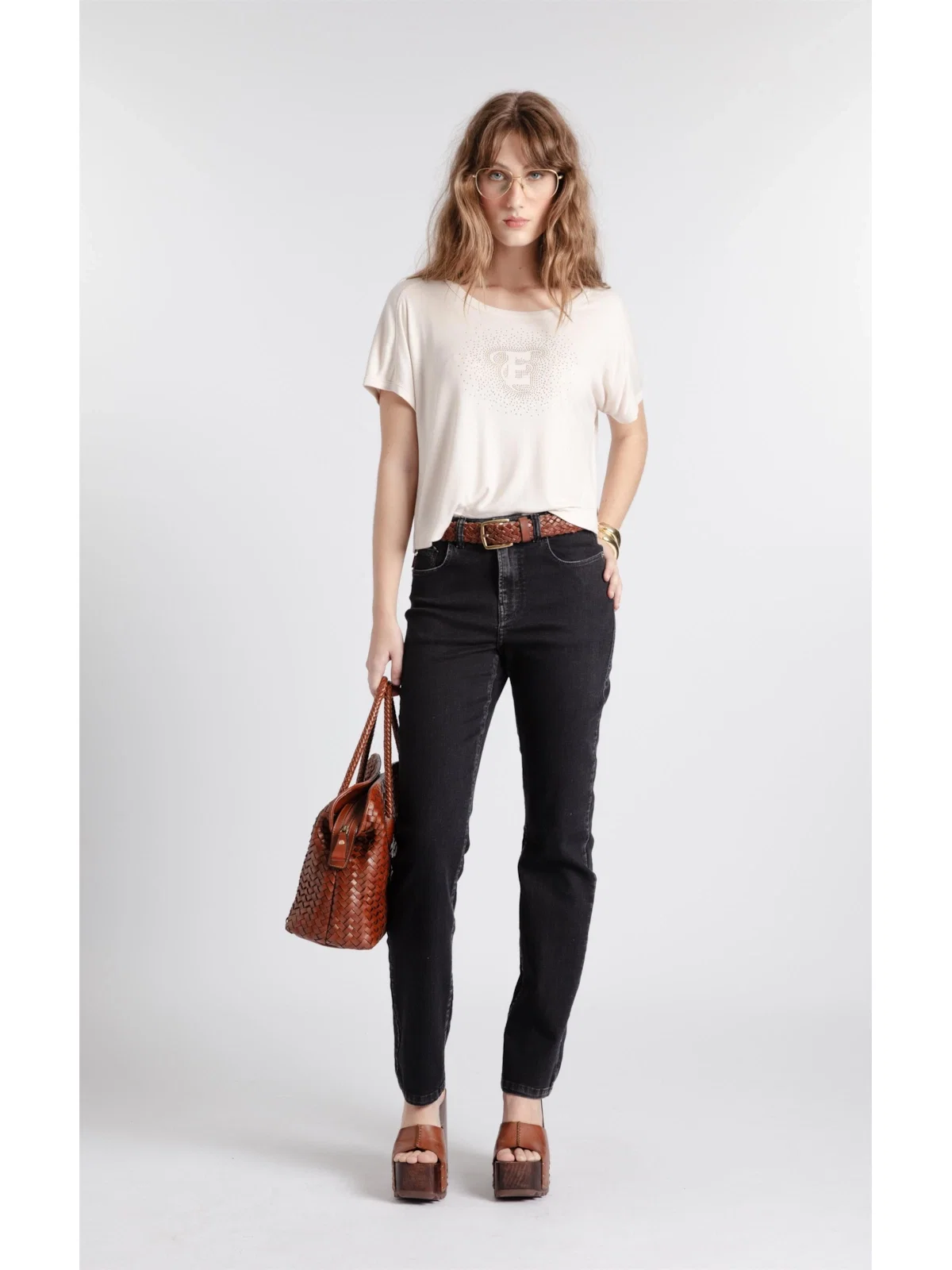 Calça Jeans First Black Skinny Lav.Escuro — imagem 1