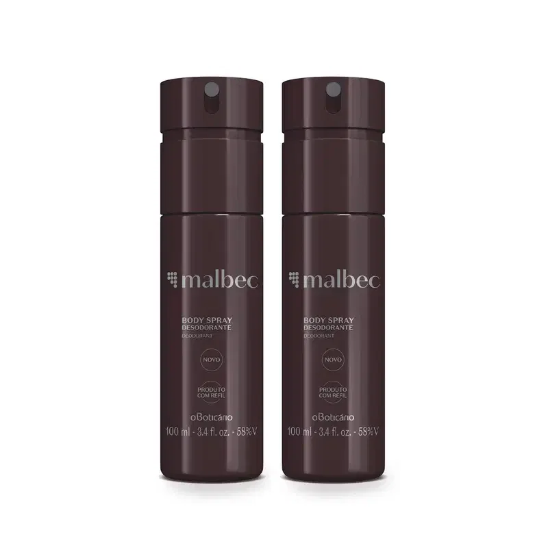Combo Malbec: Desodorante Body Spray 2x100ml