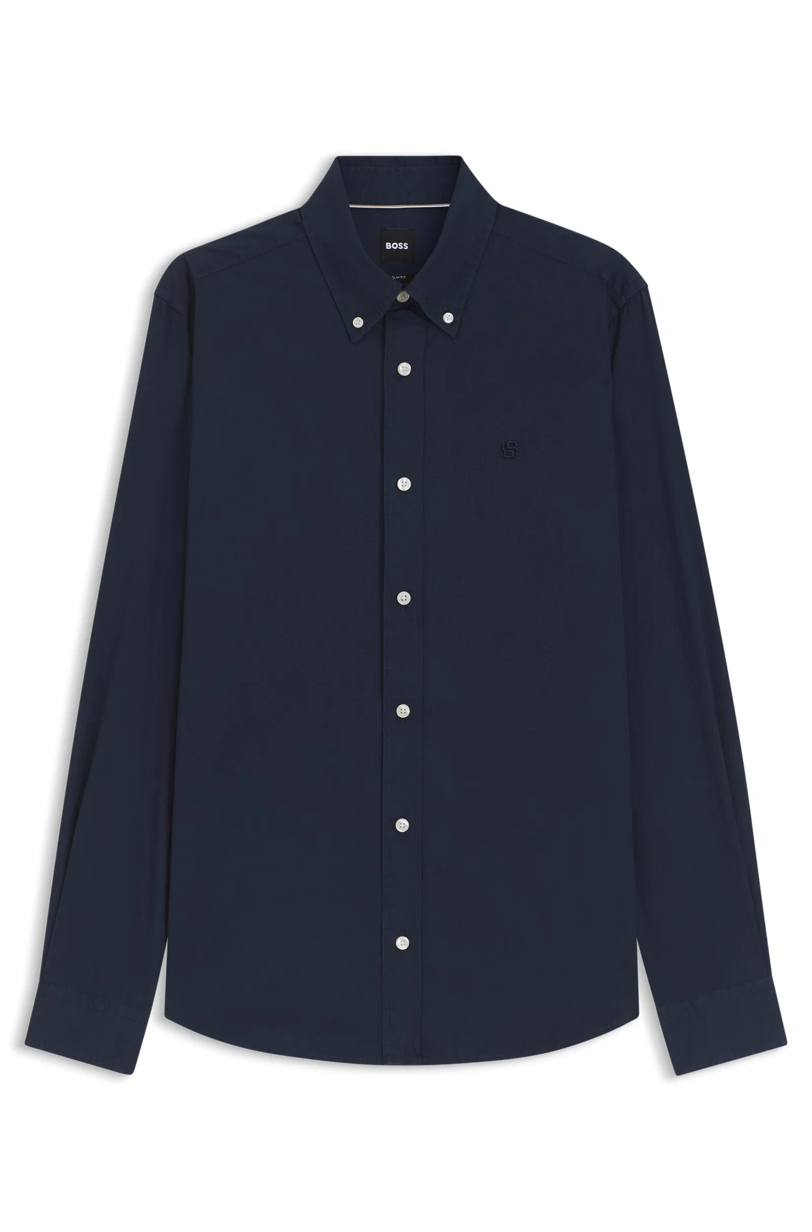 Camisa Slim Fit Em Popelina De Algodão — imagem 1