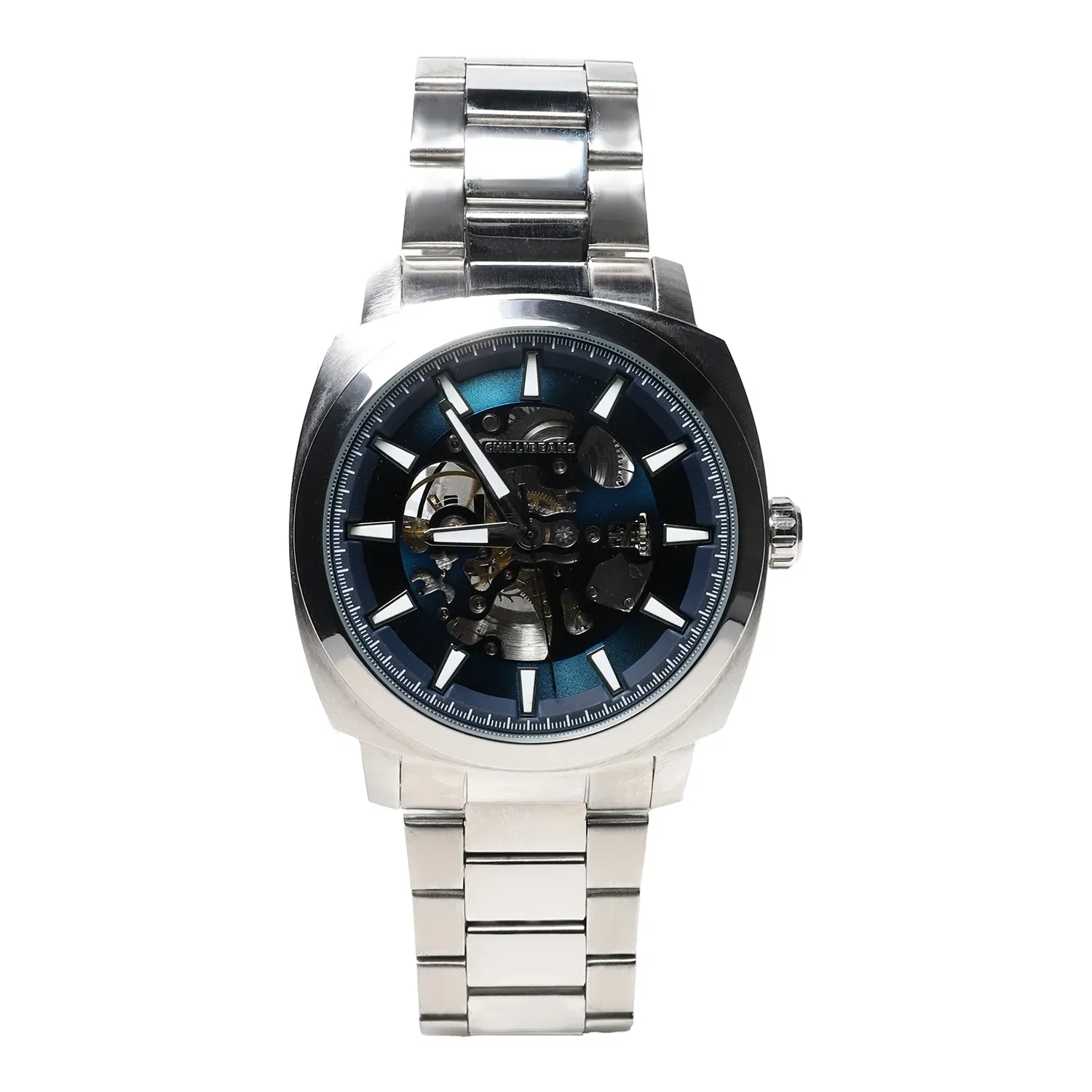 Relógio Automático Masculino Chilli Beans Metal Prata