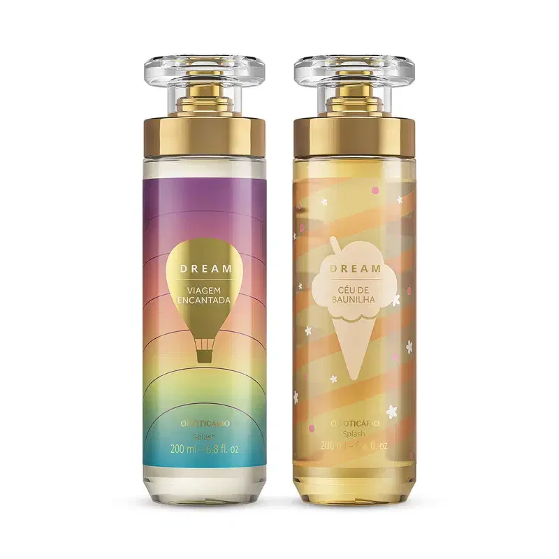 Combo Body Splash Dream: Viagem Encantada 200ml +Céu de Baunilha 200ml