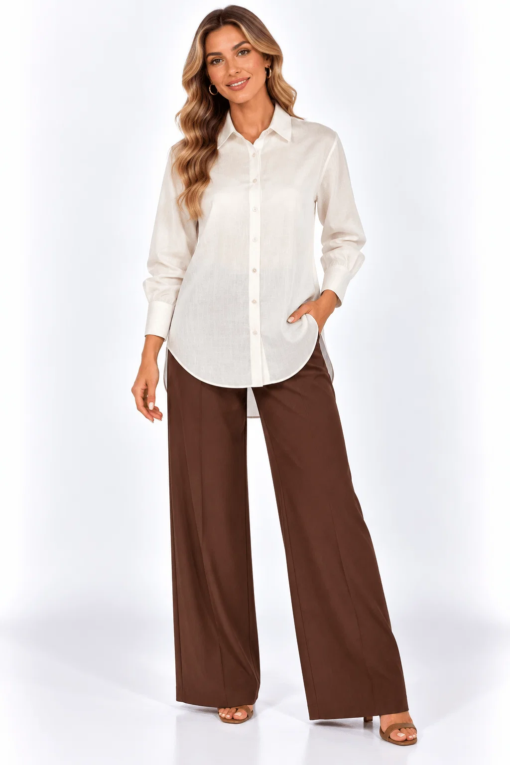 Camisa Fraldada Colors - Off White — imagem 1