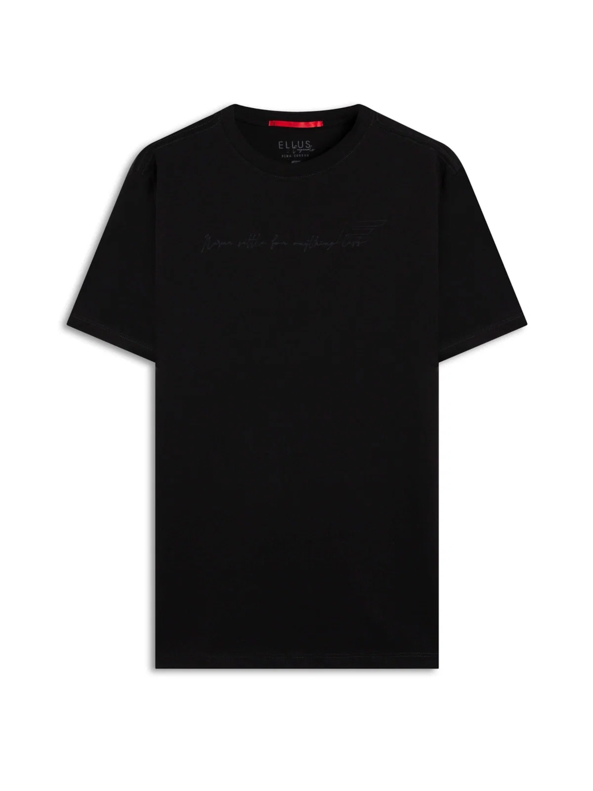 T-Shirt Pima Never Settle Classic Preto — imagem 1