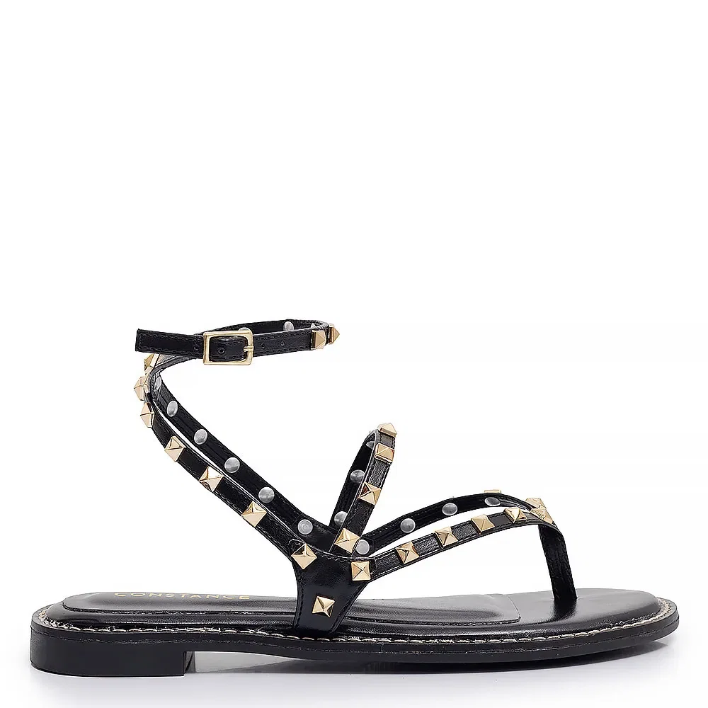 Rasteira Preta Spikes