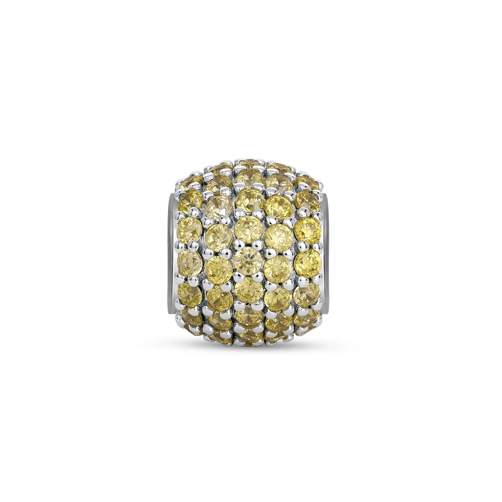 Separador Life Pavê em Prata 925 com Zircônia Verde