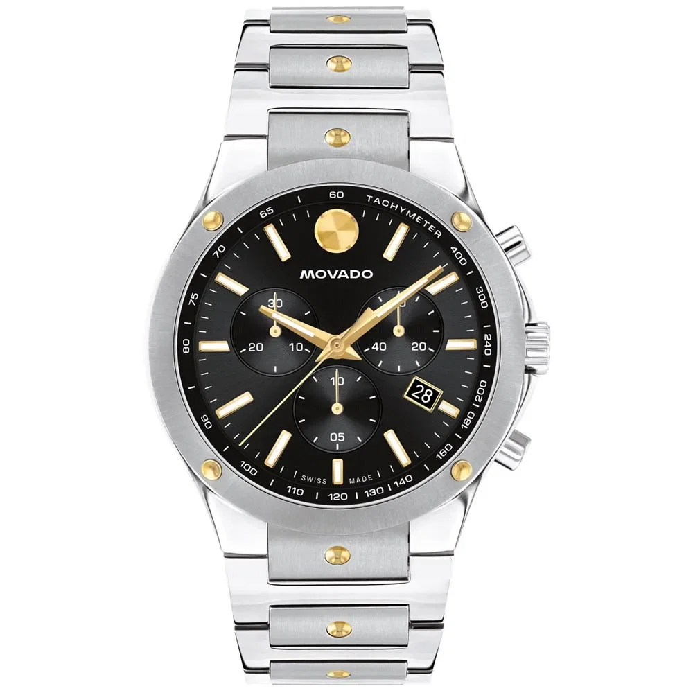 Relógio Movado Chronograph Masculino Preto - 607972 — imagem 1