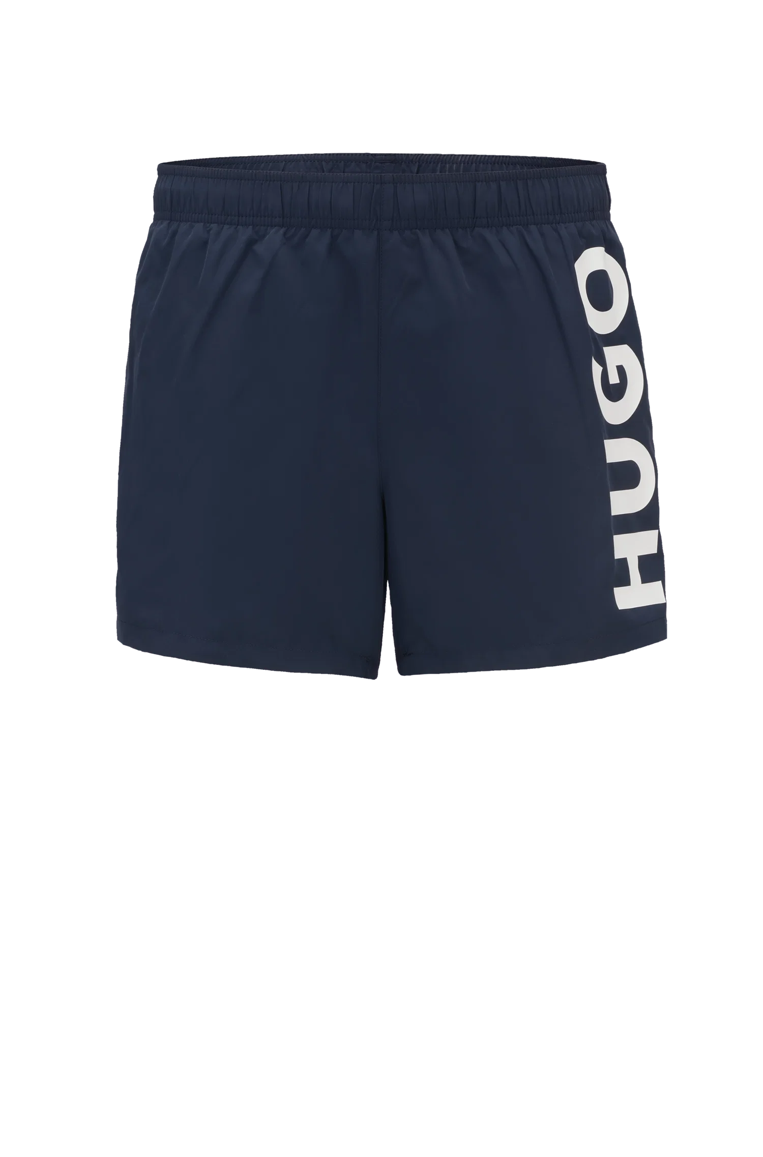 Shorts de banho com estampa de logo em tecido de secagem rápida