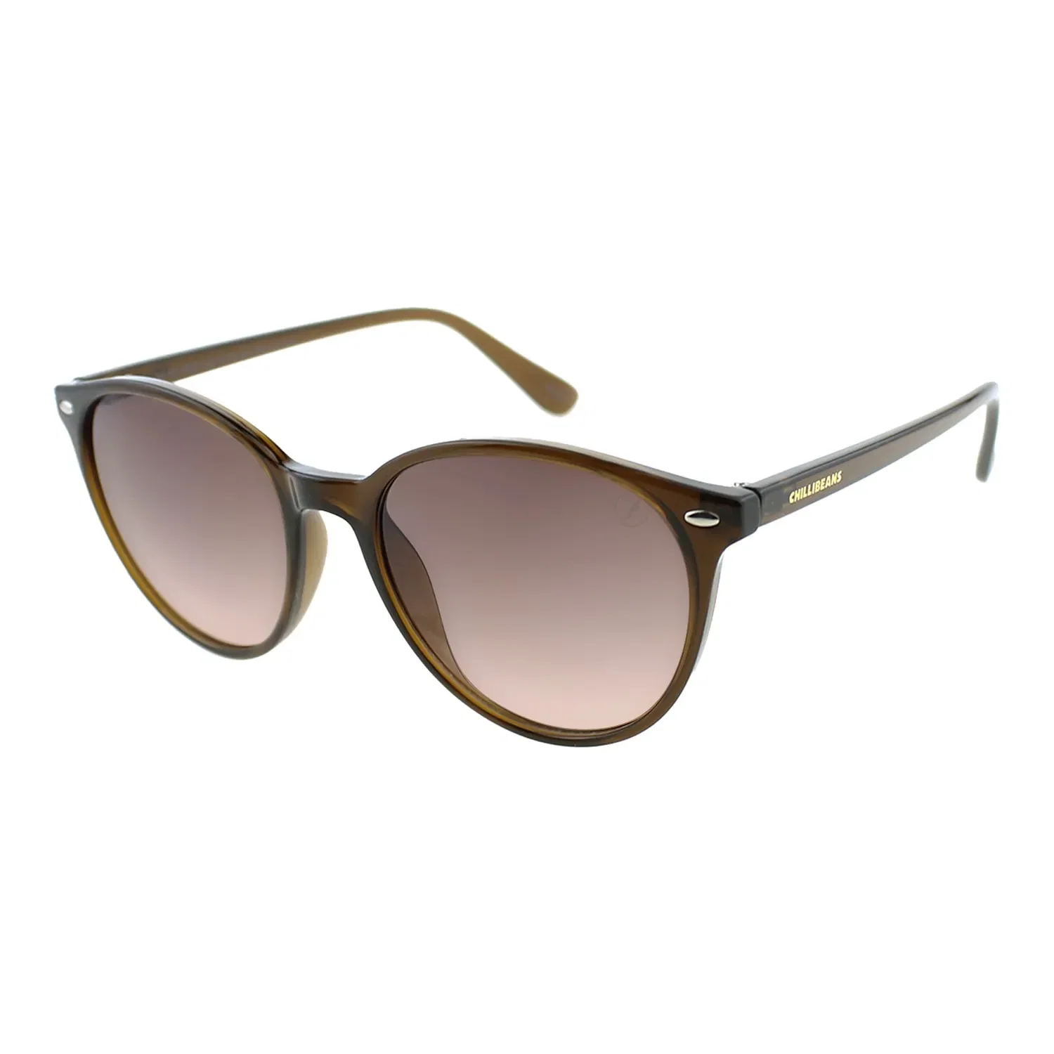 Óculos de Sol Feminino Chilli Beans Redondo Marrom
