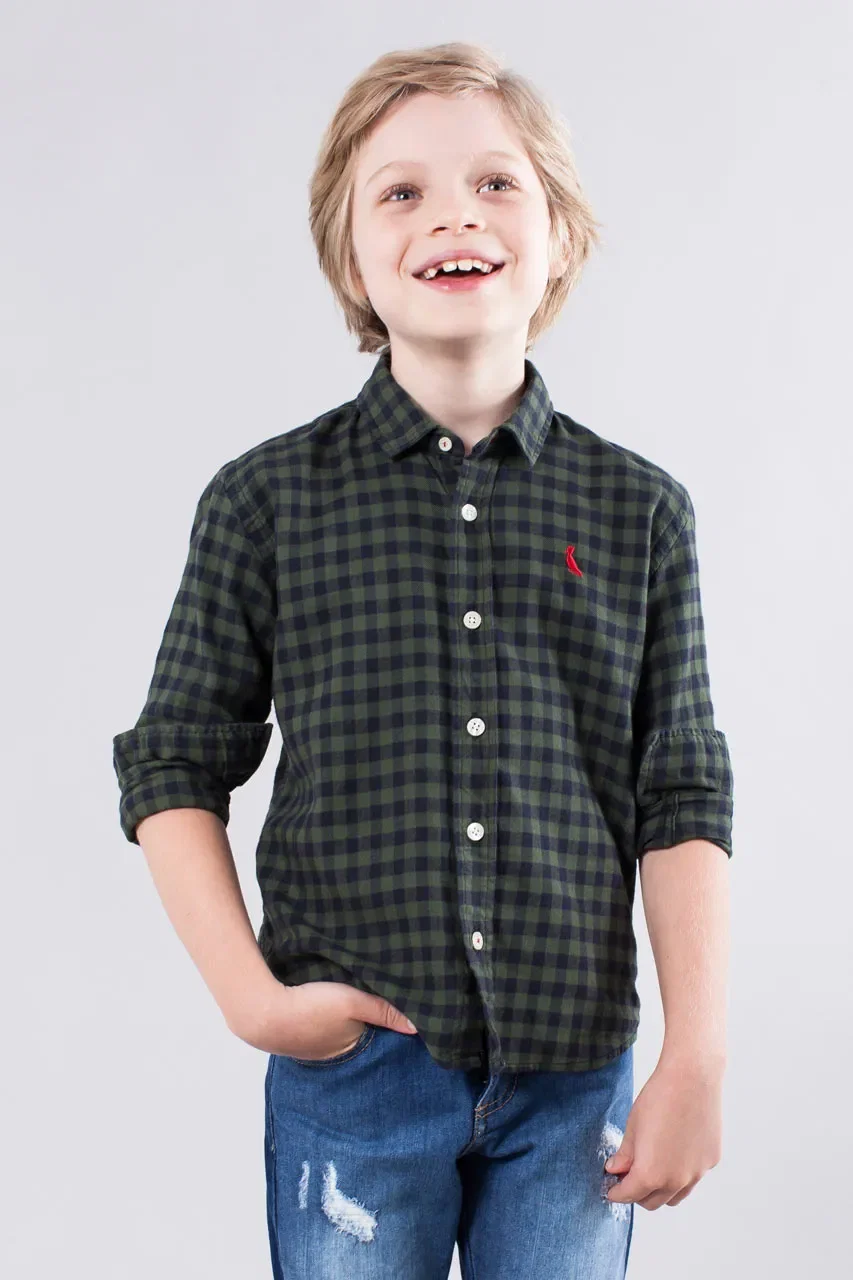 Camisa RESERVA MINI Vichy Flanelado
