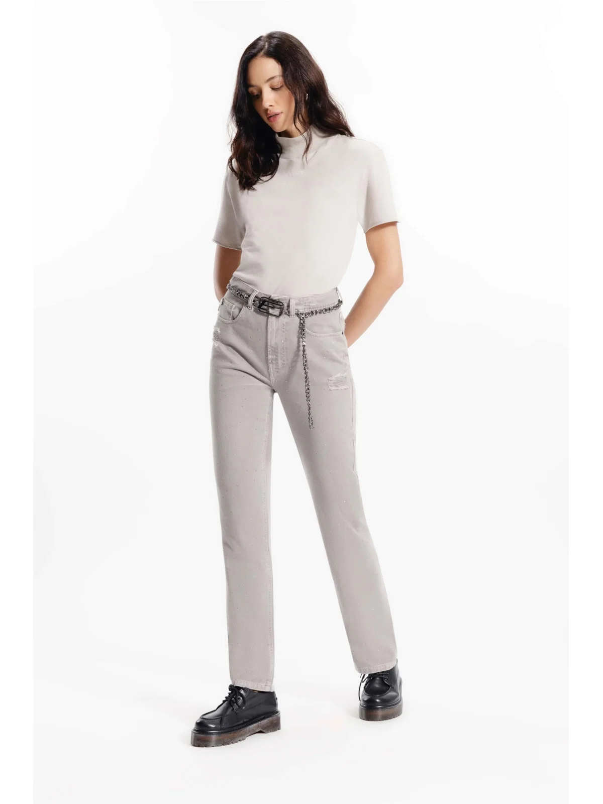 Calça White Denim Ellus Niquel — imagem 1