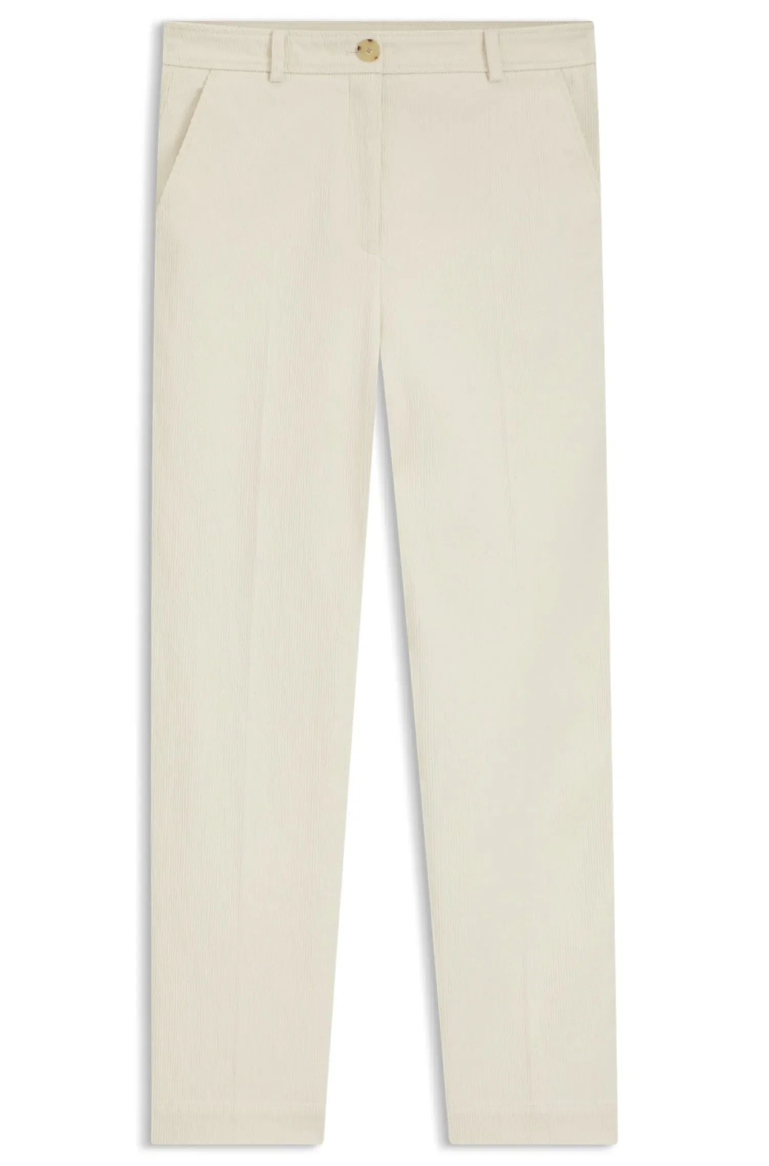 Calça Regular Fit Em Veludo Cotelê De Mistura De Algodão — imagem 1