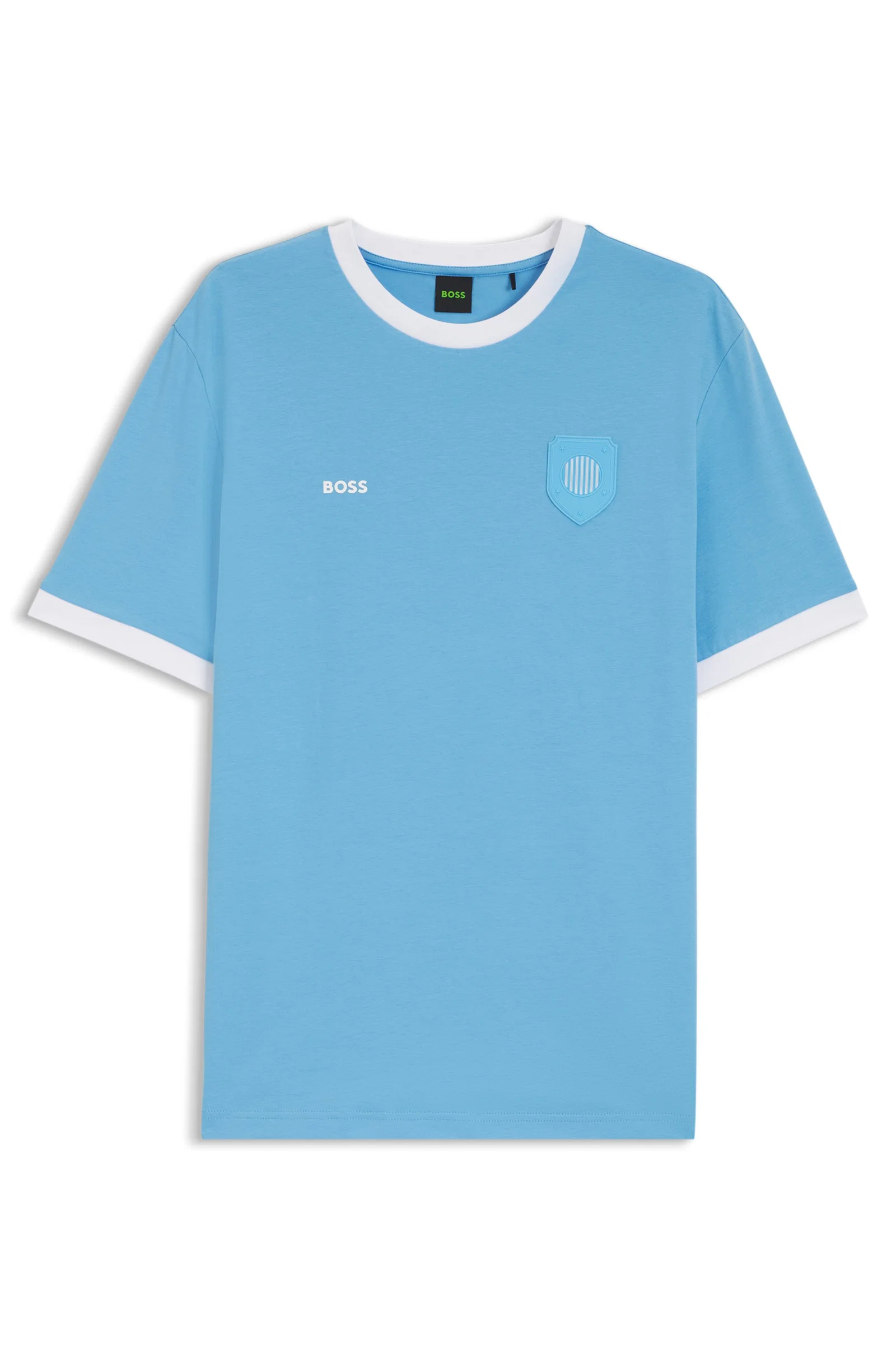 Camiseta De Algodão Stretch Com Bandeira Da Argentina — imagem 1