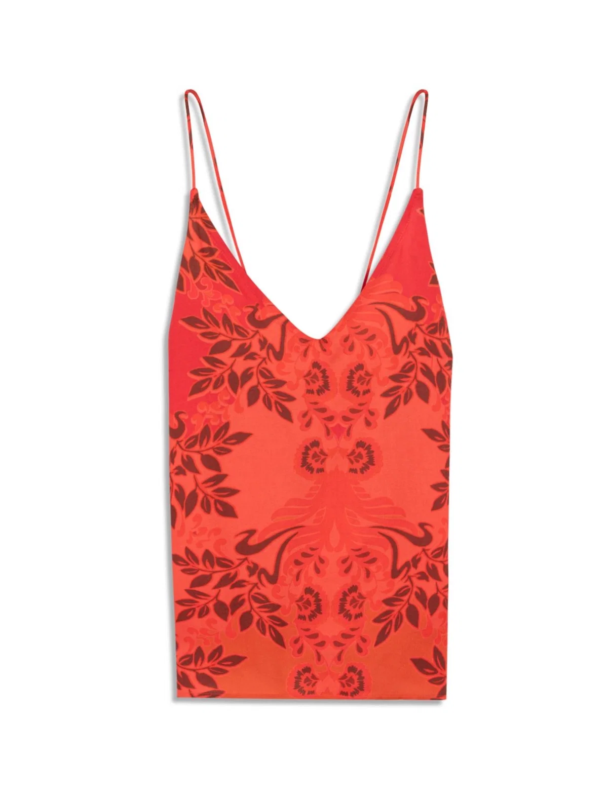 Regata Flowers Mix Sleeveless Laranja — imagem 1