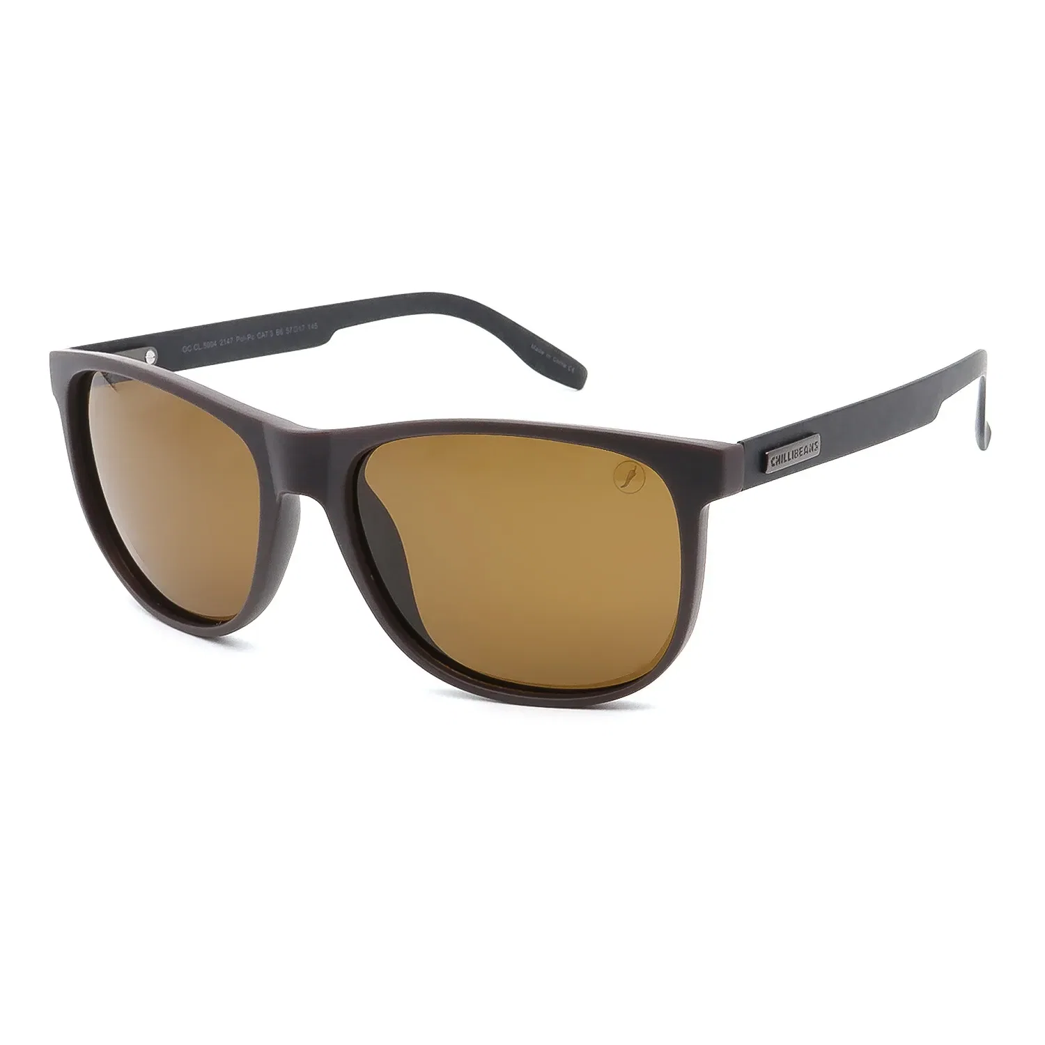 Óculos de Sol Masculino Chilli Beans Bossa Nova Polarizado Marrom — imagem 1