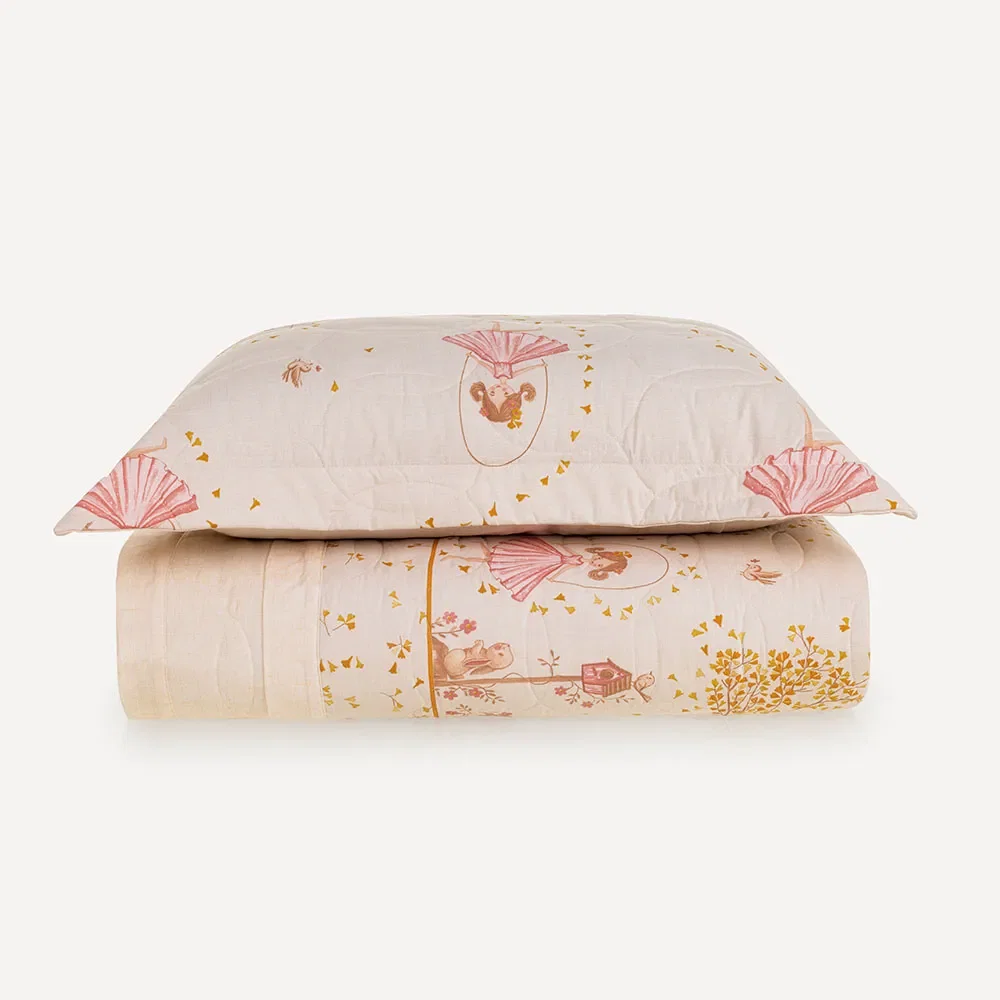 Colcha Infantil com Porta-travesseiro 200 Fios Celina