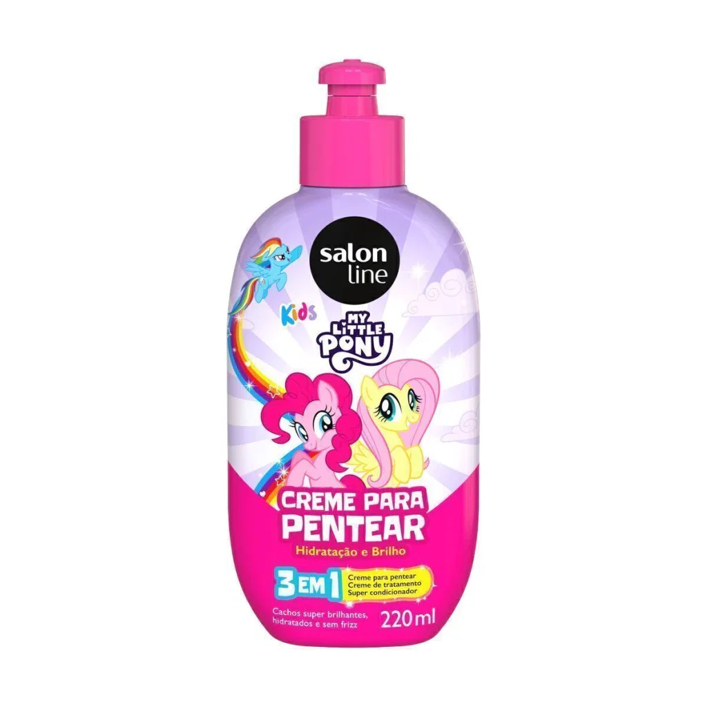 Creme para Pentear Salon Line Kids 3 em 1 My Little Pony 220ml