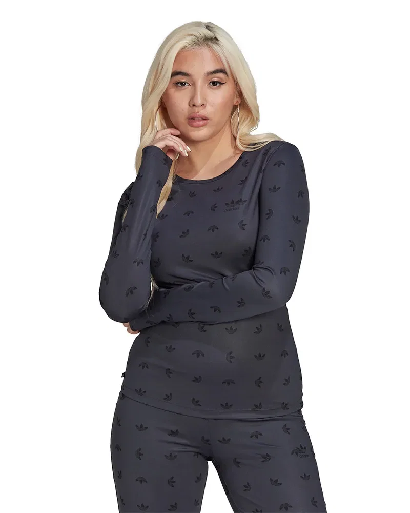Camiseta Adidas Aop Longsleeve Feminina