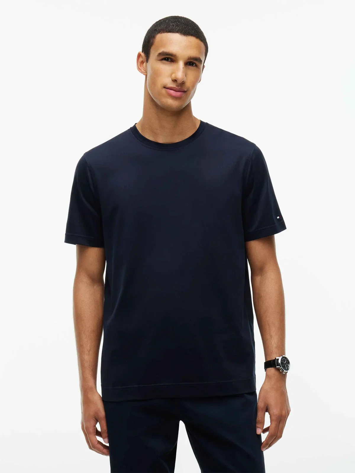 Camiseta Gola C em Algodão Mercerizado New York Label — imagem 1