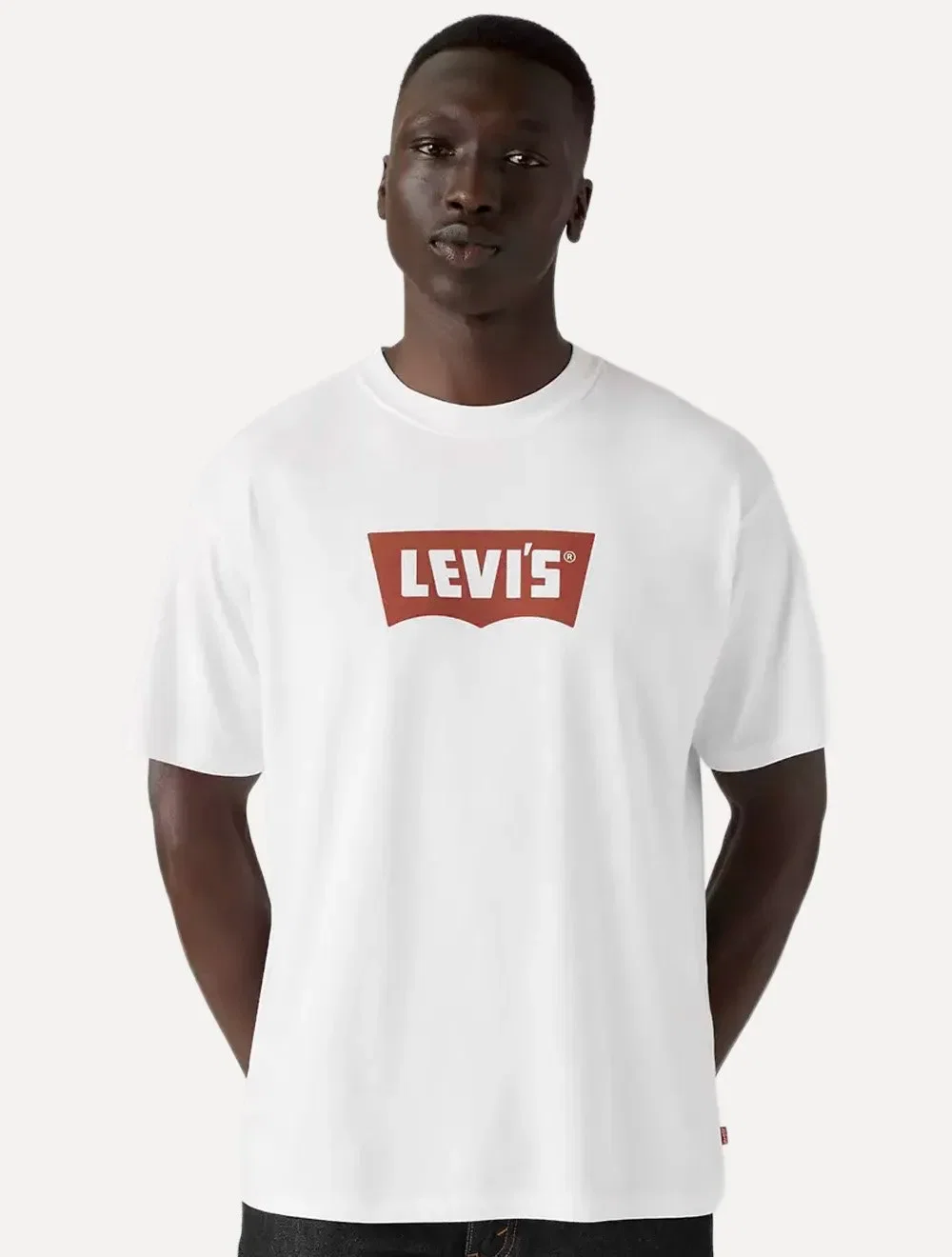 Camiseta Levis Masculina Vintage Logo Batwing Branca