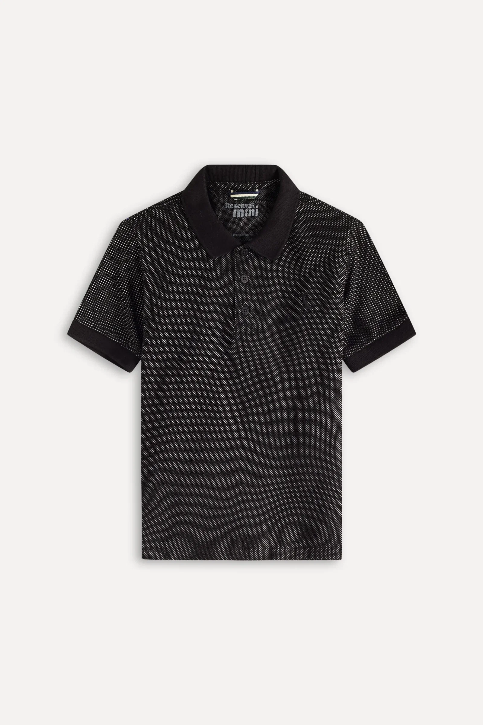 Polo Mini Pois Maquinetado