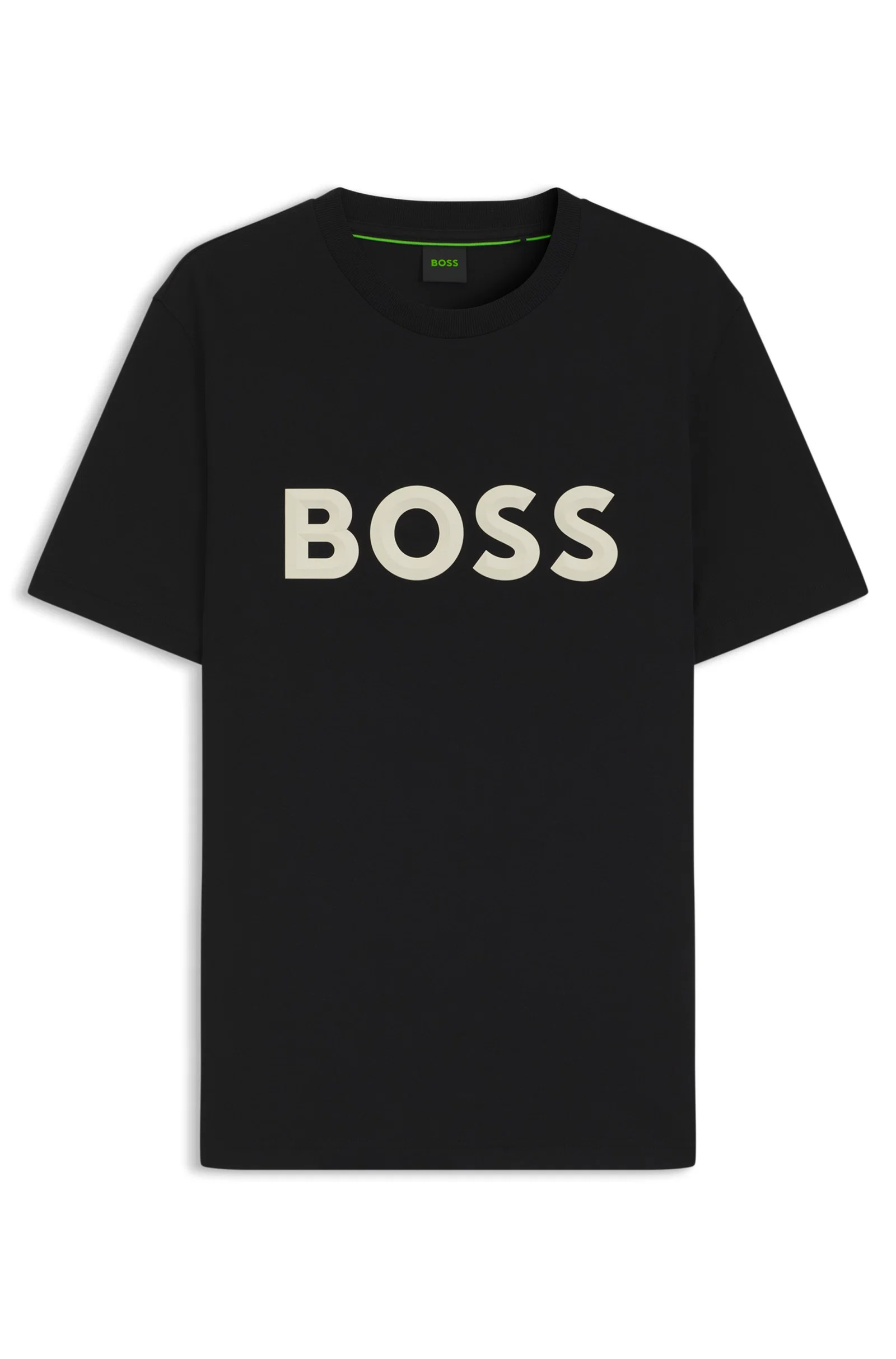 Camiseta Em Jersey De Algodão Com Logo 3D — imagem 1
