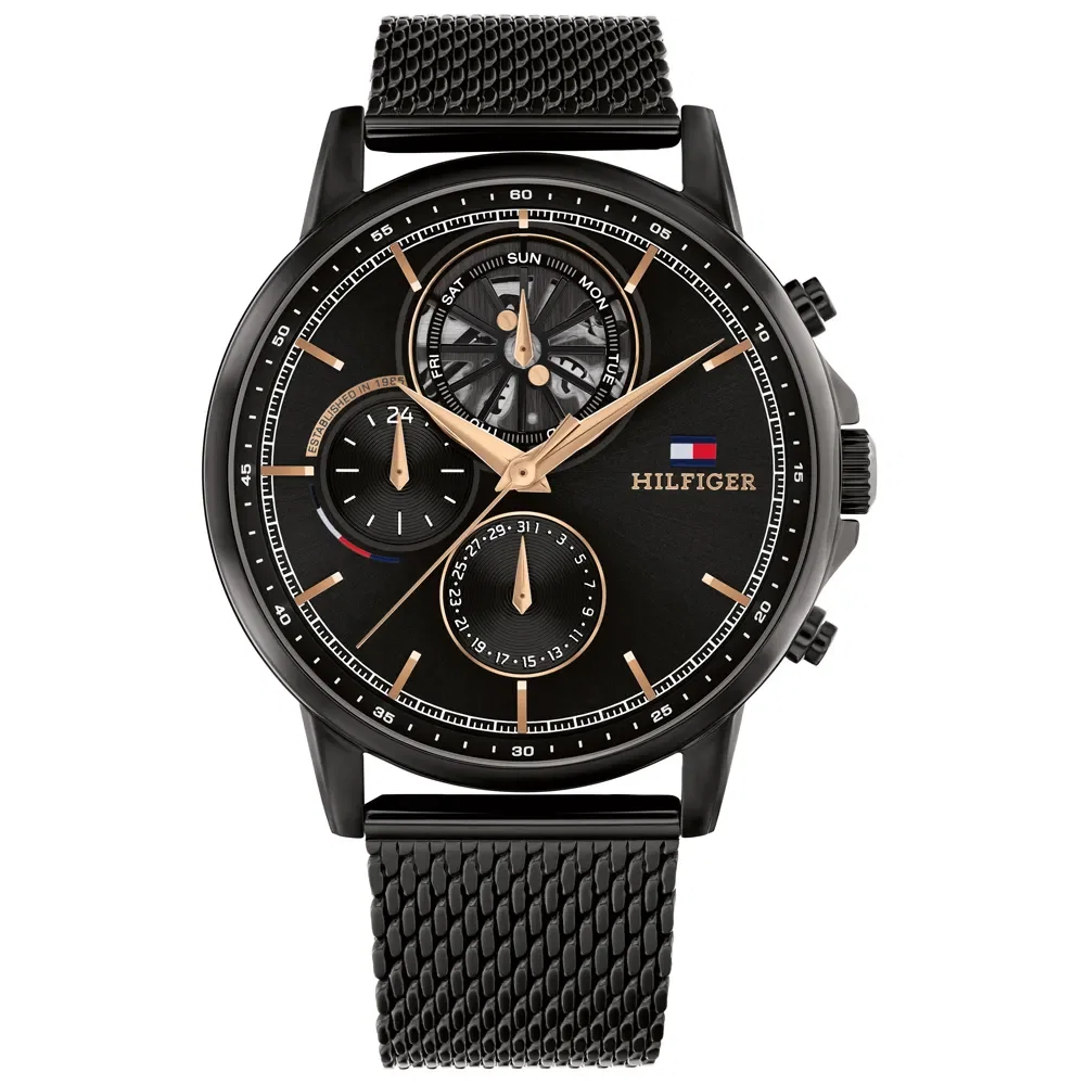 Relógio Tommy Hilfiger Masculino Aço Preto 1710610