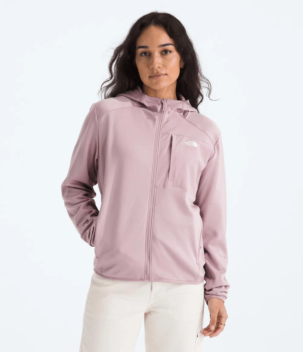 Fleece Feminino TNF Performance Fleece Full Zip Hoodie Metal Pink