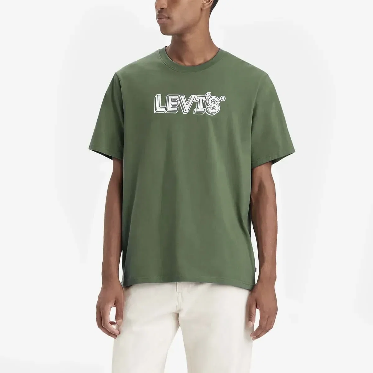 Camiseta Levi's® Graphic Set-in Neck Verde Manga Curta — imagem 1