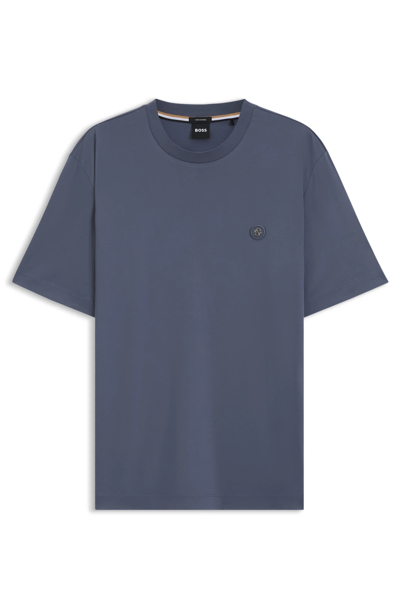 Camiseta De Algodão Mercerizado Com Monograma Double B — imagem 1