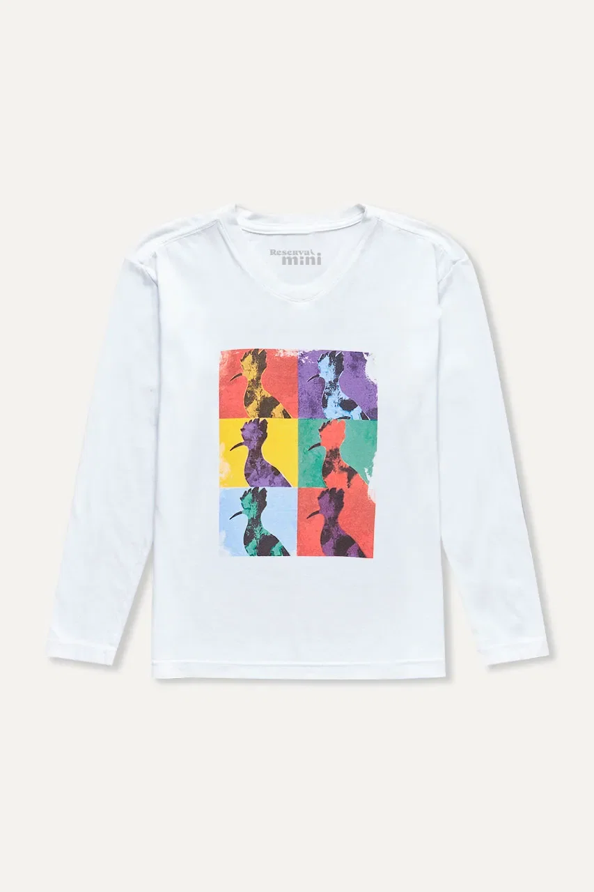 Camiseta Ml Mini Pica-pau Andy Art