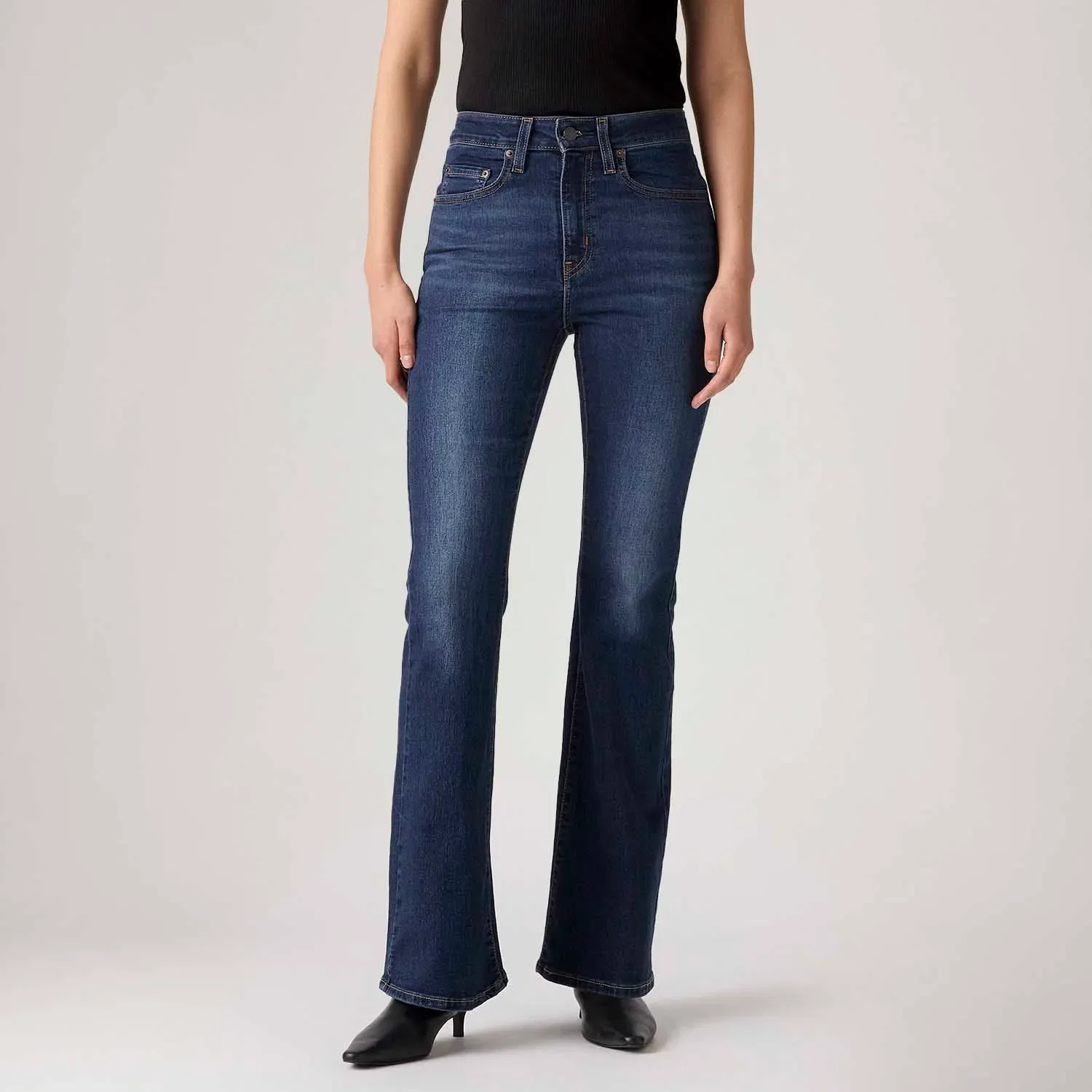 Calça Jeans Levi's® 726® High Rise Flare Lavagem Escura — imagem 1