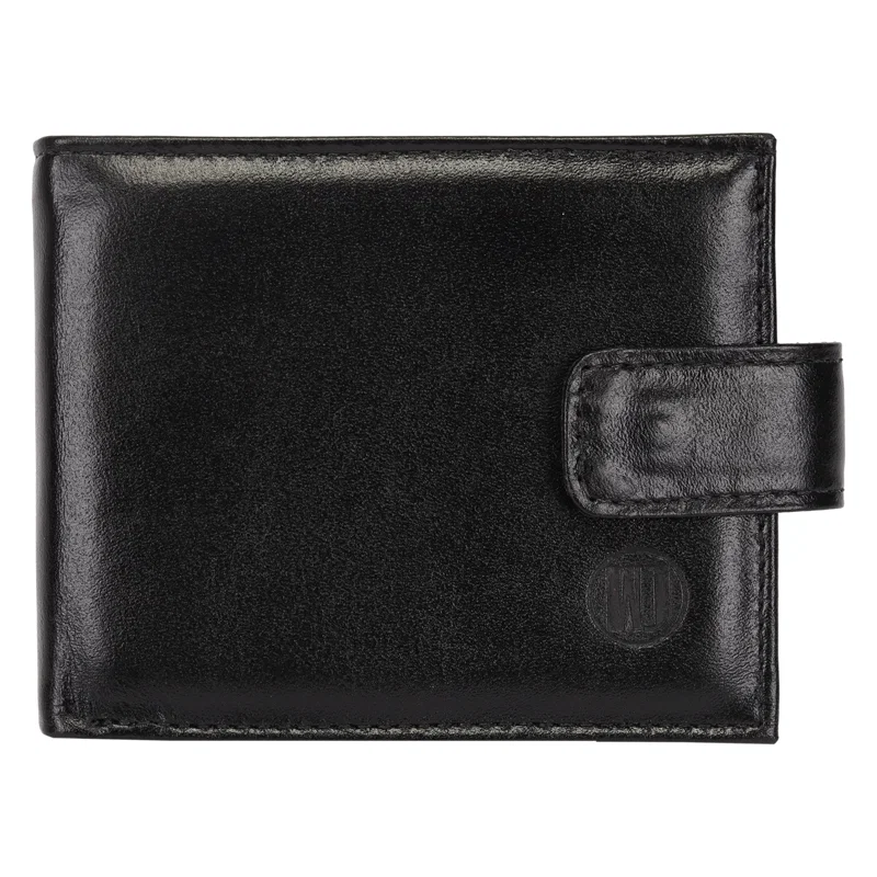 Carteira Couro Masculina Com Porta Cheque E Porta Moedas Externo