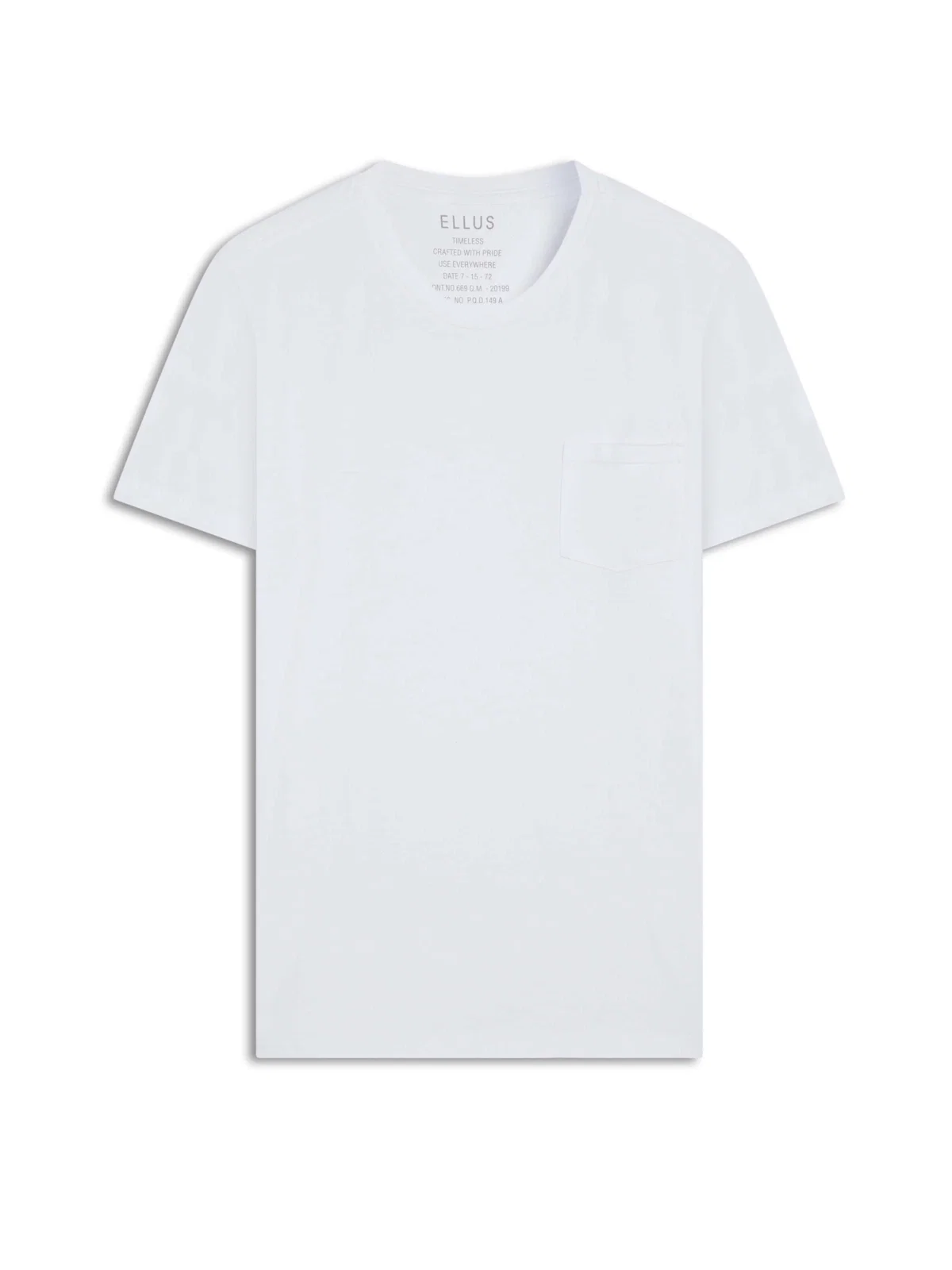 T-Shirt Cotton Easa Pocket Branco