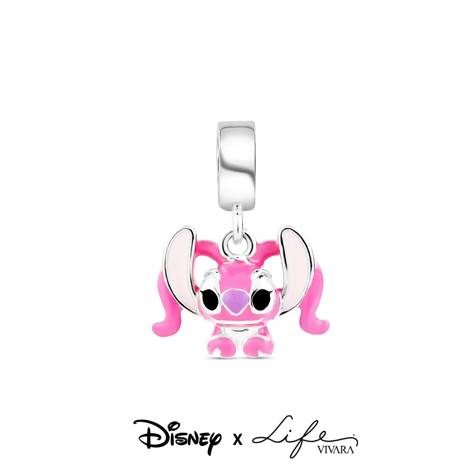 Pingente Life Angel Stitch em Prata 925 com Esmalte — imagem 1
