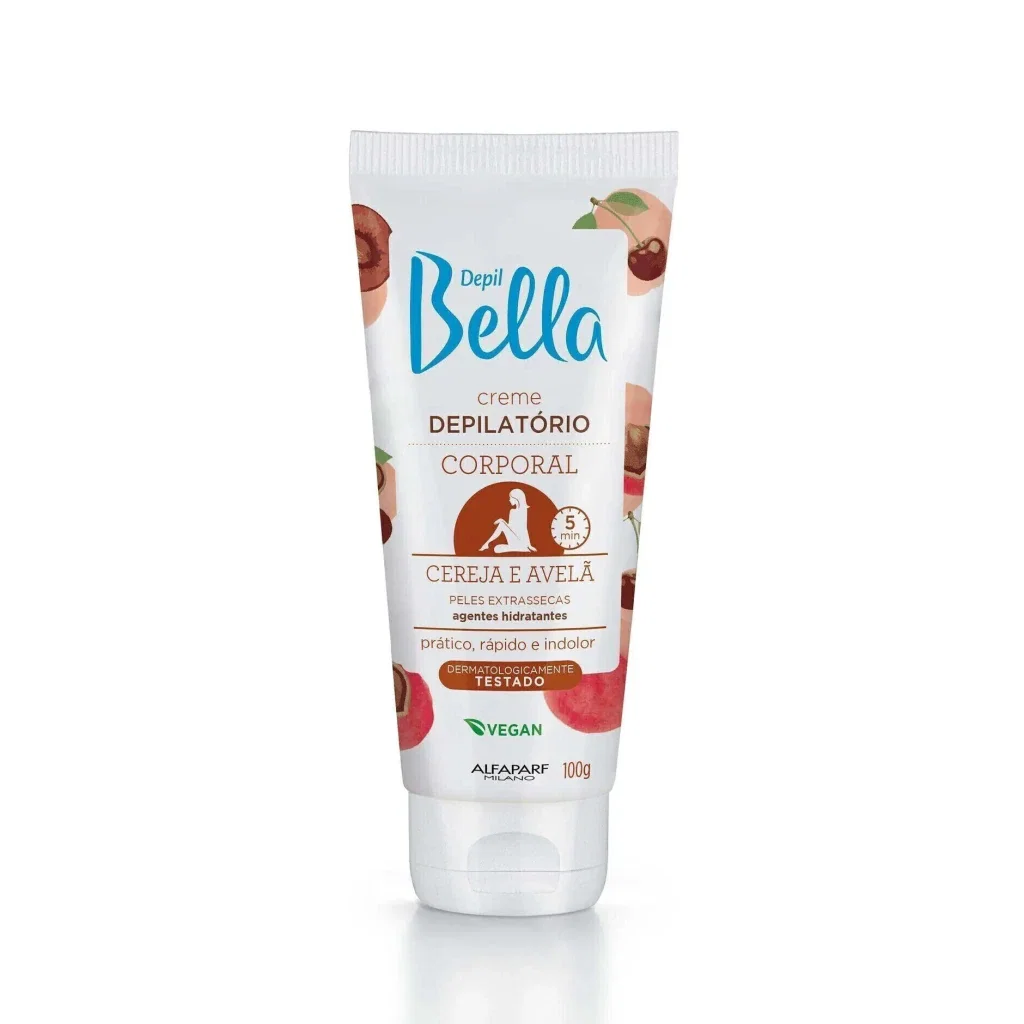 Creme Depilatório Corporal Depil Bella Cereja e Avelã 100g