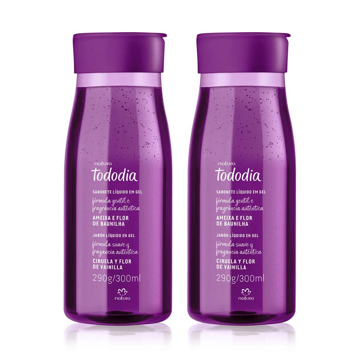 Kit Sabonete Líquido Tododia Ameixa e Flor de Baunilha (2 produtos)