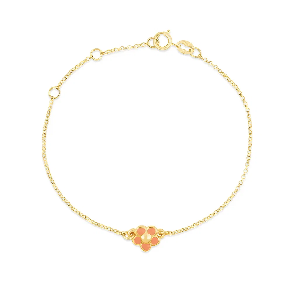 Pulseira Baby Flor em Ouro Amarelo 18k — imagem 1