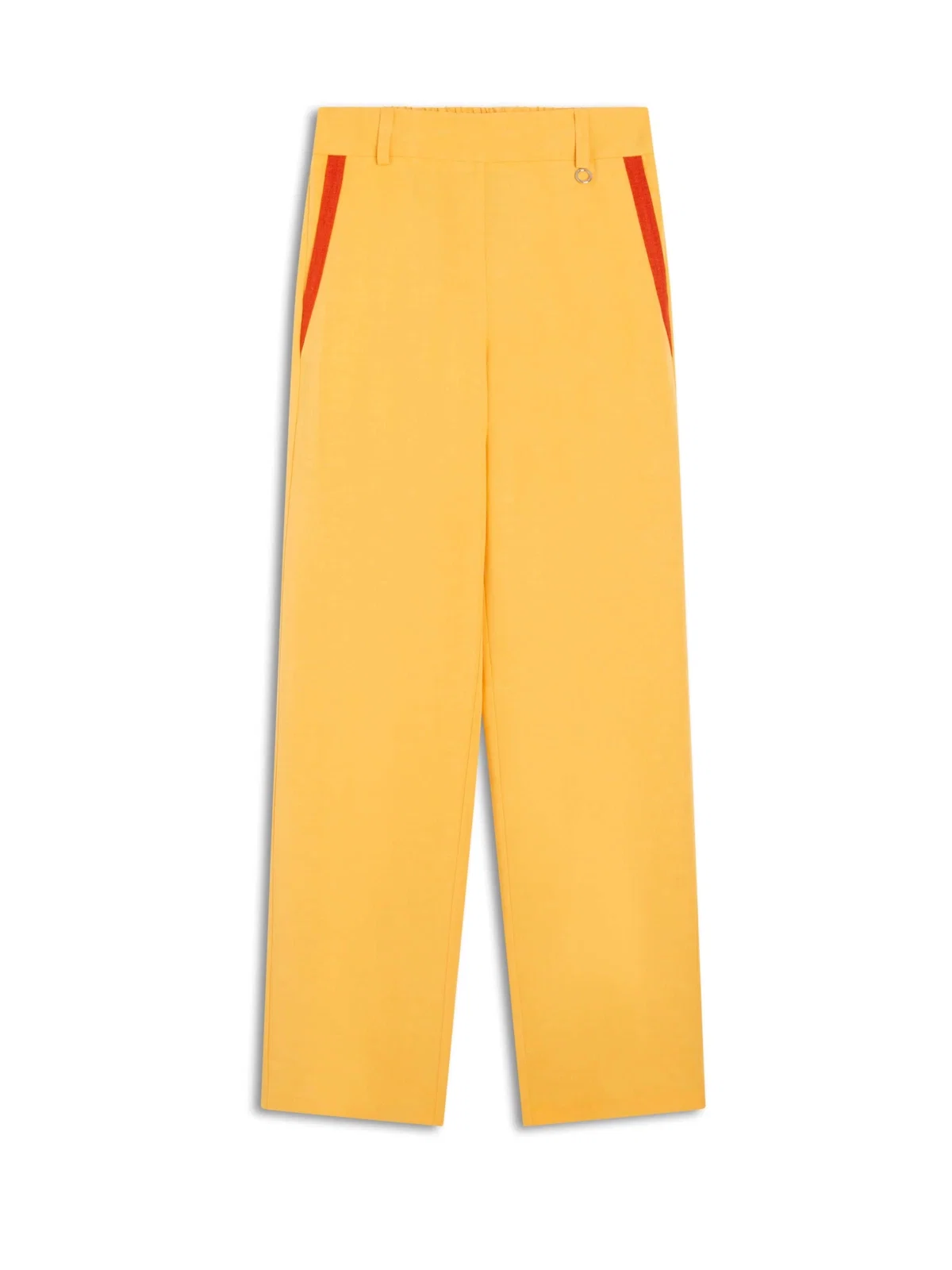 Calça Color Visco Blend Straight Amarelo — imagem 1
