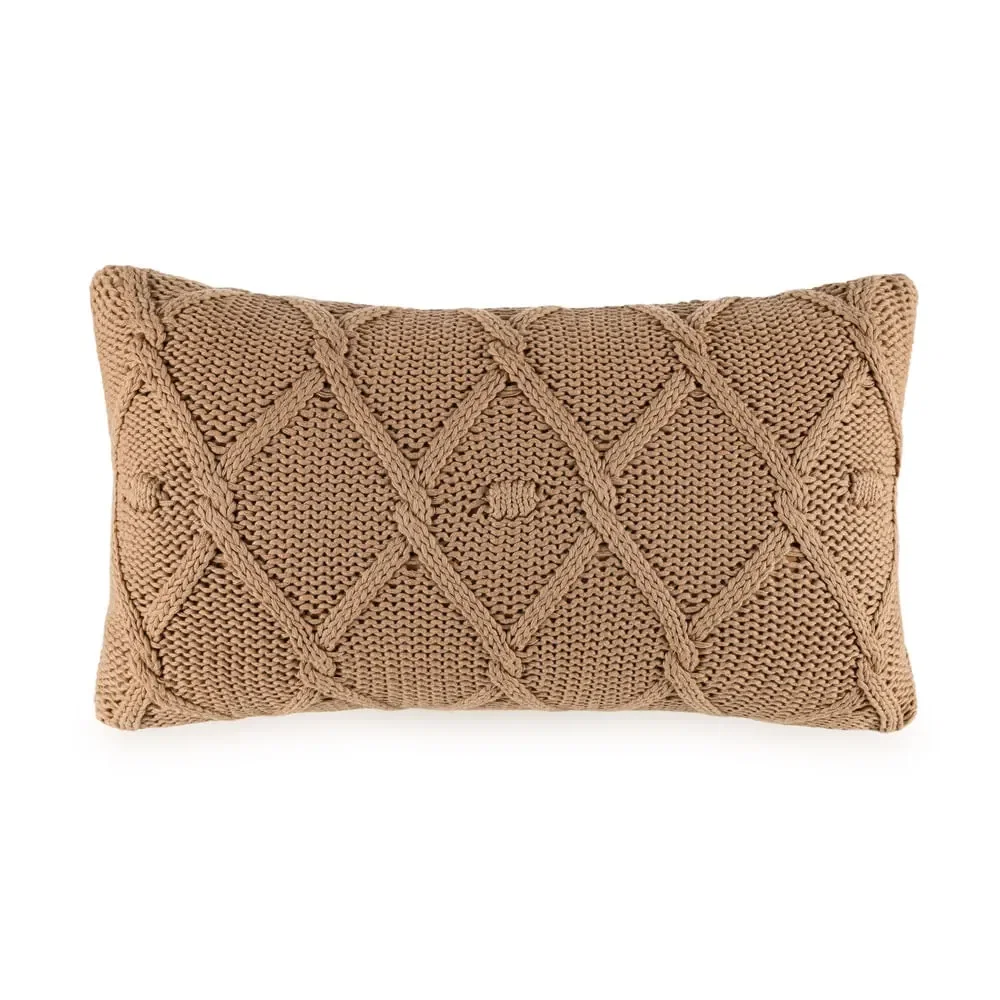 Almofada de Tricot 30cm x 50cm Serenza Mandorle