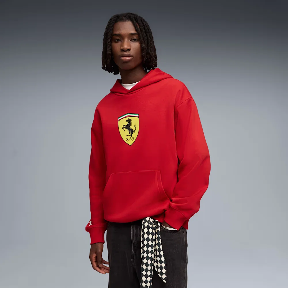 Moletom com Capuz Scuderia Ferrari Shield Masculino