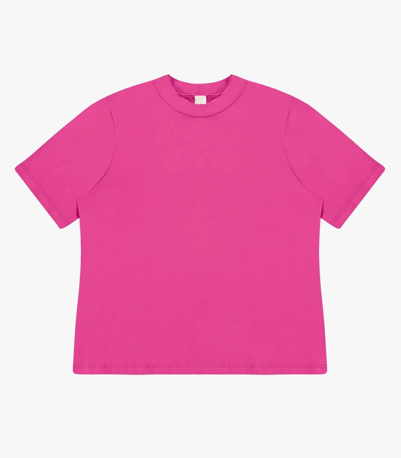 Blusa Feminina Básica em Malha Visco Rovitex Rosa