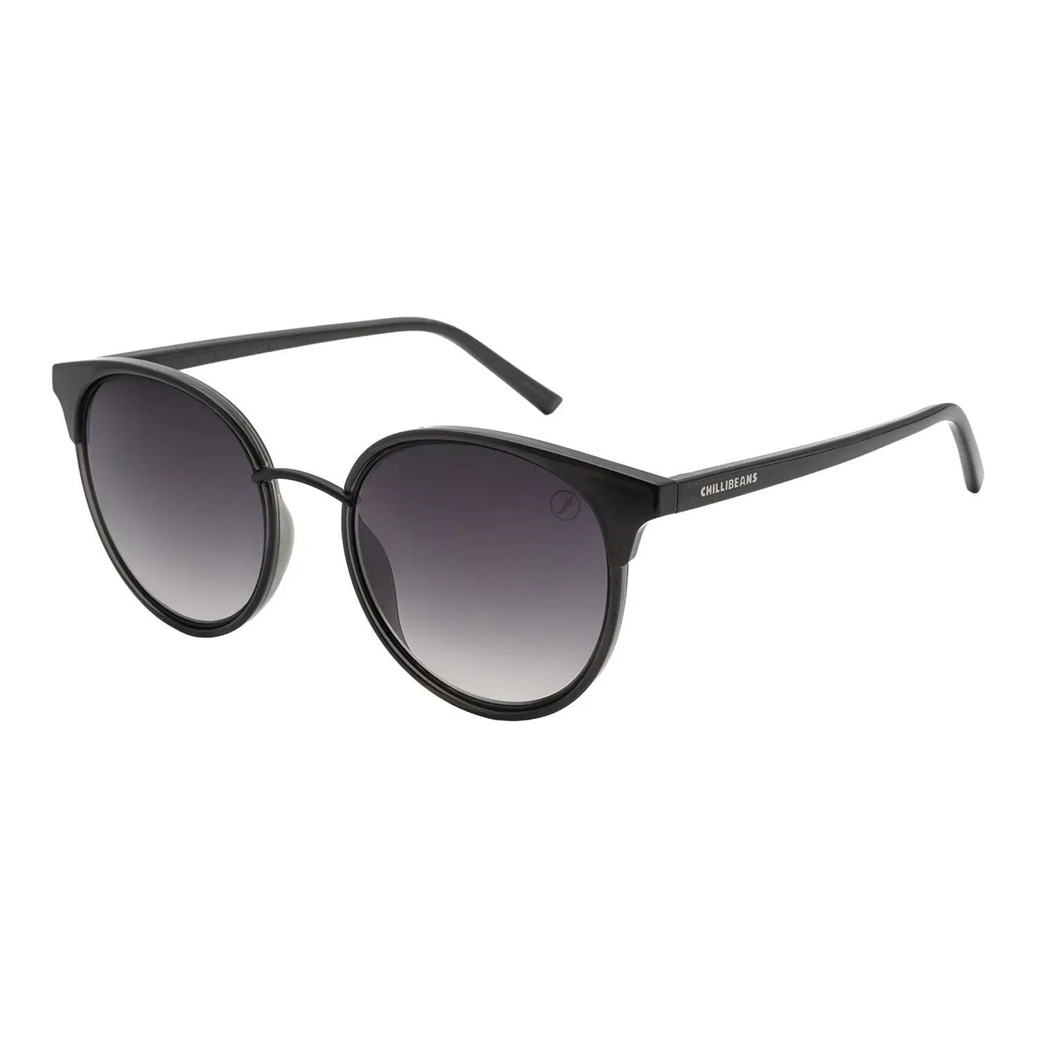 Óculos de Sol Feminino Chilli Beans Redondo Preto Degradê