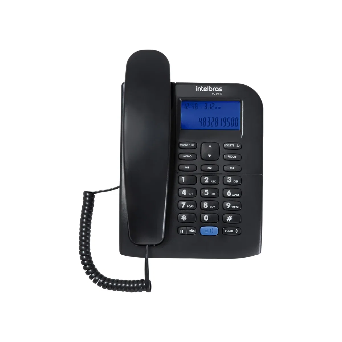 Telefone com Identificador de Chamadas TC 60 ID Preto Intelbras — imagem 1