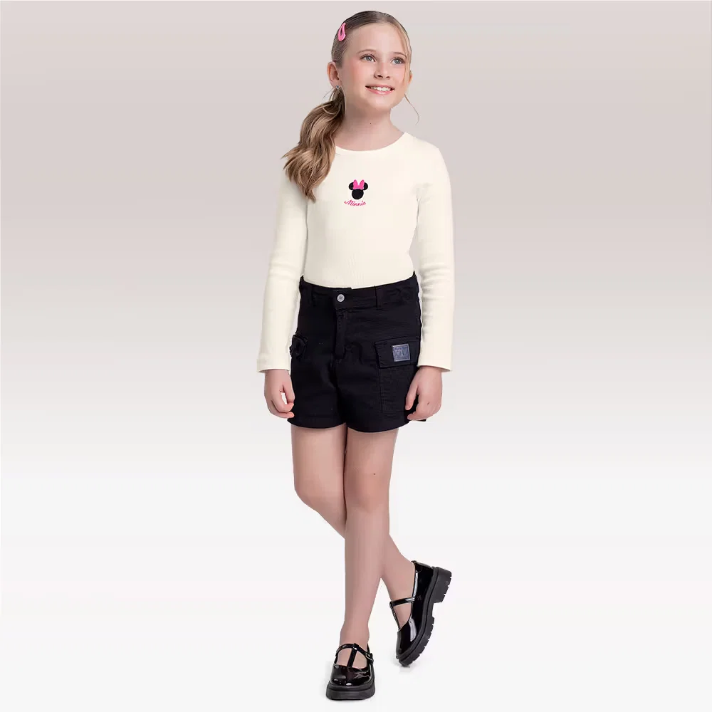 Blusa manga longa Minnie