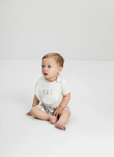 Babador Comfy Unissex para Bebê em Suedine Premium (Branco) Up Baby