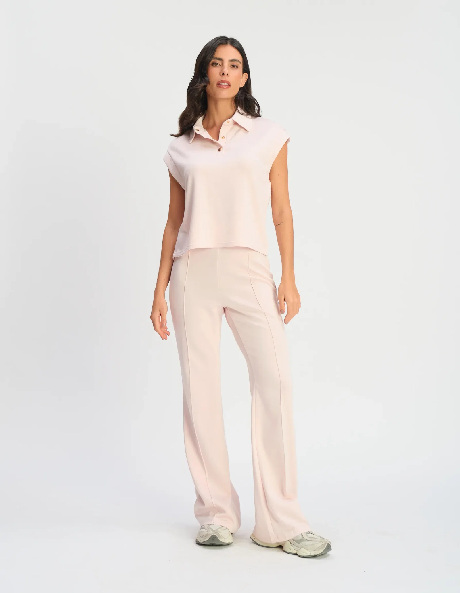 Calça Comfy Com Friso - Rosa